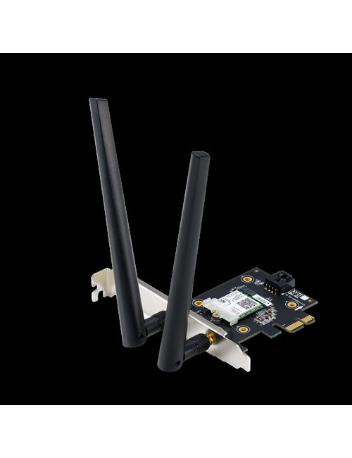 ASUS PCE-AX3000 (802.11ax) AX3000 Dual-Band PCIe Wi-Fi 6 Asus 2 external antennas Bluetooth 5.0, WPA3 network security, OFDMA an