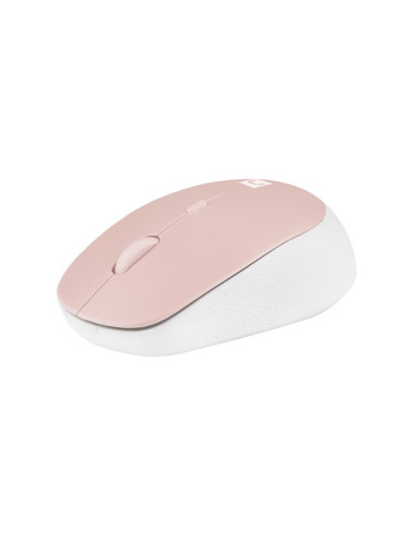 Natec Mouse Harrier 2 Wireless, White/Pink, Bluetooth