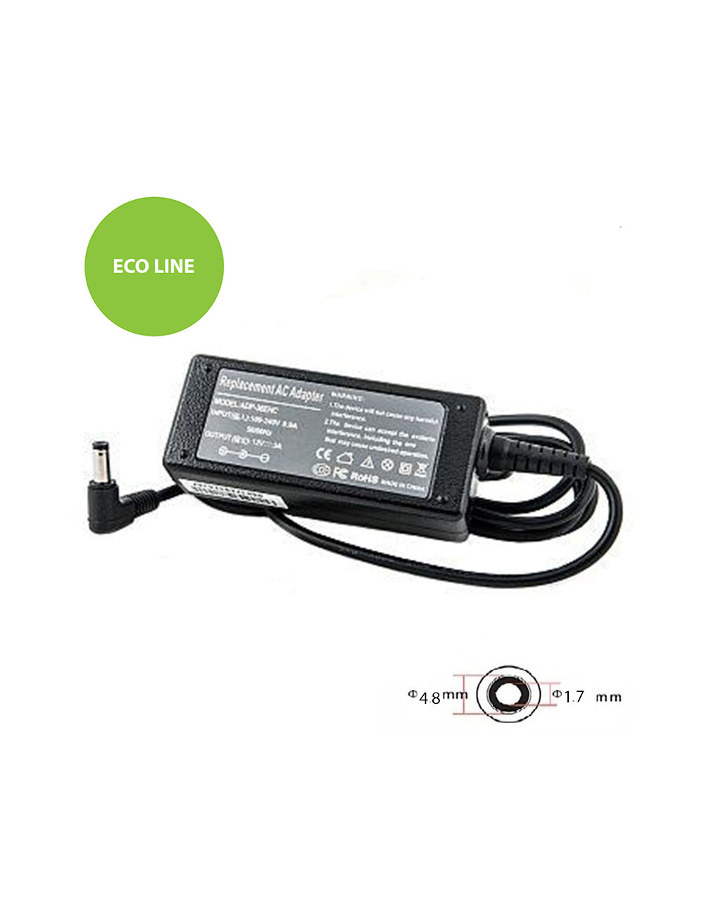 Laptop Power Adapter ASUS 36W: 12V, 3A