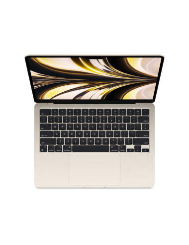 Apple MacBook Air Starlight, 13.6 ", IPS, 2560 x 1664, Apple M2, 8 GB, SSD 256 GB, Apple M2 8-core GPU, Without ODD, macOS, 802.
