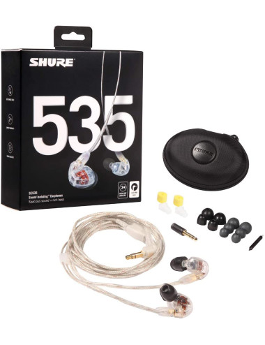 Shure SE535 Earphone, Clear
