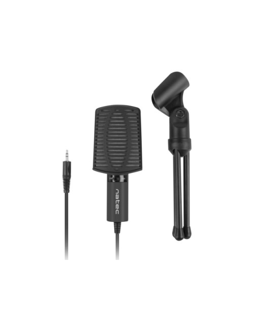 Natec Microphone NMI-1236 Asp Black, Wired