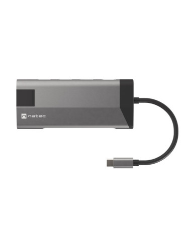 Natec USB-C Multiport Adapter NMP-1690 0.15 m, Grey, USB Type-C