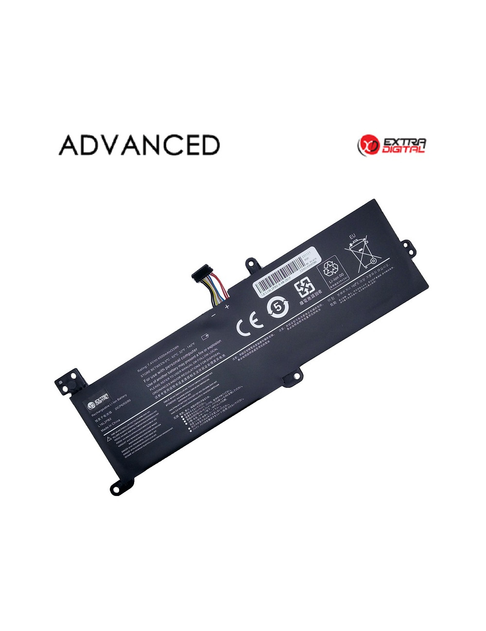 Nešiojamo kompiuterio baterija LENOVO L16L2PB2, 4500mAh, Extra Digital Advanced
