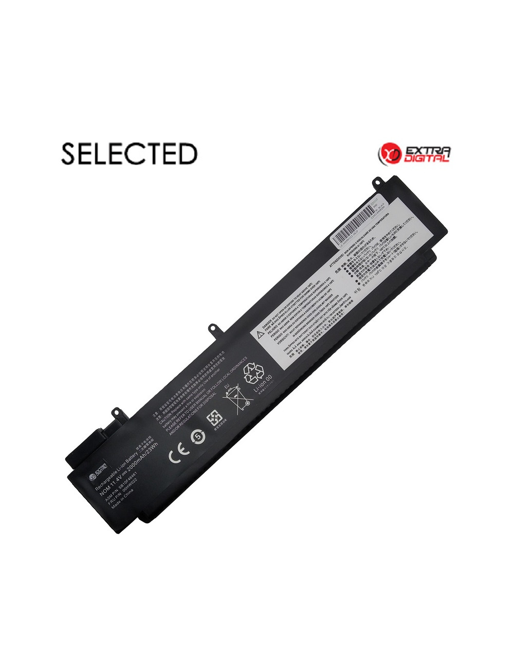 Nešiojamo kompiuterio baterija LENOVO SB10F46460, 2000mAh, Extra Digital Advanced