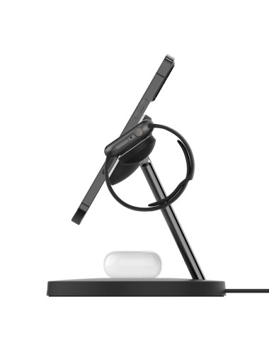 Belkin Pro MagSafe 3in1 Wireless Charging Stand + AC Power Adapter BOOST CHARGE Black, 15 W