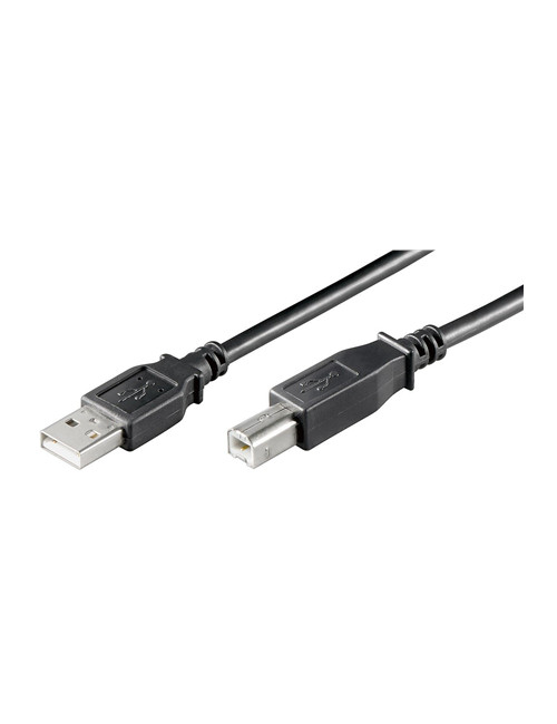 Goobay USB 2.0 Hi-Speed cable USB 2.0 male (type A), USB 2.0 male (type B), 1.8 m, Black