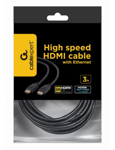 Cablexpert HDMI High speed male-male cable, 3.0 m, bulk package Cablexpert