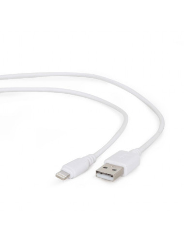 Cablexpert 8-pin sync and charging cable, white, 1 m