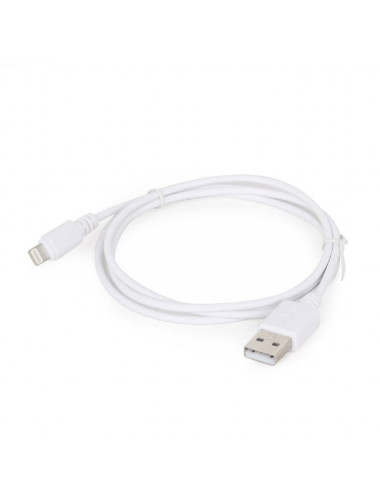 Cablexpert 8-pin sync and charging cable, white, 1 m