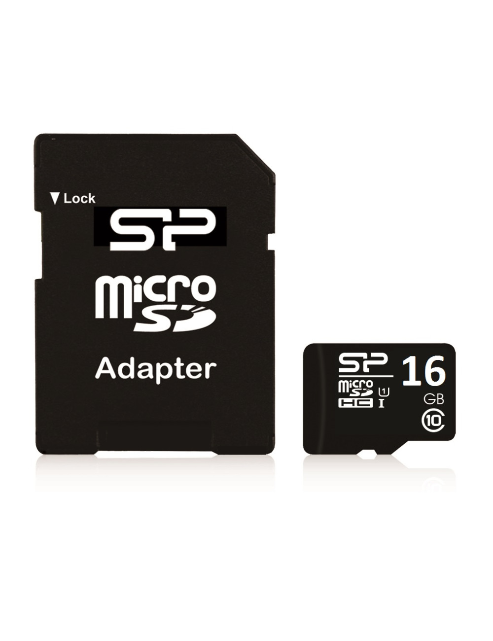 Silicon Power 16 GB, MicroSDHC, Flash memory class 10, SD adapter