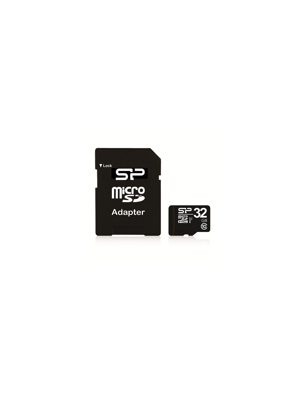 Silicon Power 32 GB, MicroSDHC, Flash memory class 10, SD adapter