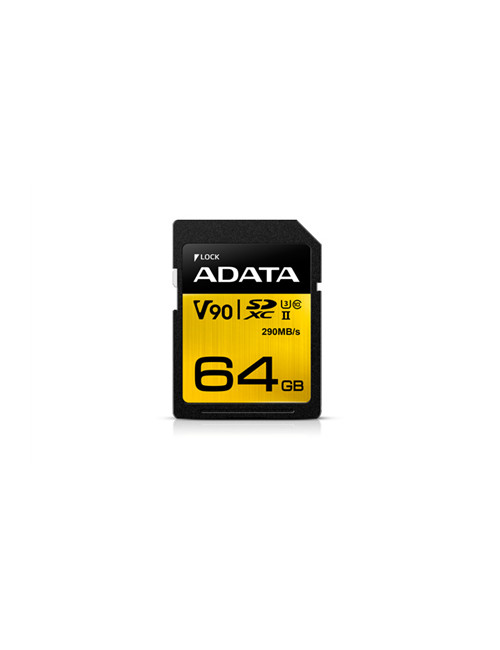 ADATA Premier ONE UHS-II U3 64 GB, SDXC, Flash memory class 10