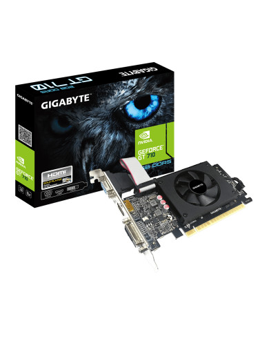 Gigabyte GV-N710D5-2GIL NVIDIA, 2 GB, GeForce GT 710, GDDR5, PCI-E 2.0 x 8, HDMI ports quantity 1, Memory clock speed 5010 MHz, 