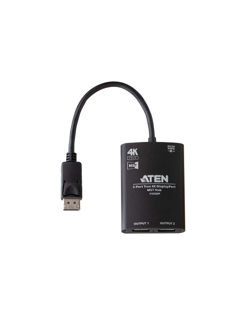 Aten DisplayPort to 2 DisplayPort VS92DP-AT Black