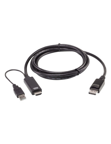 Aten 2L-7D02HDP True 4K 1.8M HDMI to DisplayPort Cable