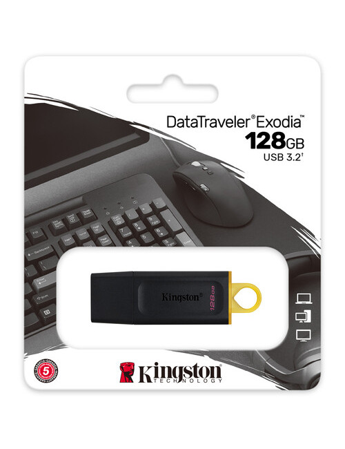 Kingston DataTraveler Exodia 128 GB, USB 3.2, Black