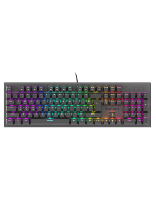 Genesis THOR 303, Mechanical Gaming Keyboard, RGB LED light, US, Black, Wired, USB Type-A