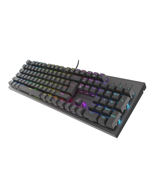 Genesis THOR 303, Mechanical Gaming Keyboard, RGB LED light, US, Black, Wired, USB Type-A