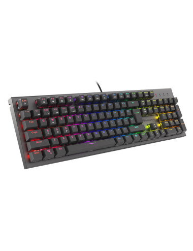 Genesis THOR 303, Mechanical Gaming Keyboard, RGB LED light, US, Black, Wired, USB Type-A